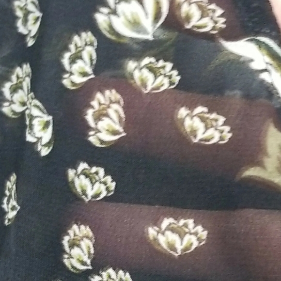 Women's Loft Floral Top Blouse Long Sleeved Size XS - Picture 11 of 13